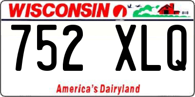 WI license plate 752XLQ
