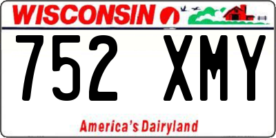 WI license plate 752XMY