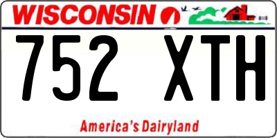 WI license plate 752XTH