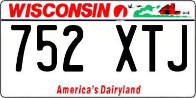 WI license plate 752XTJ