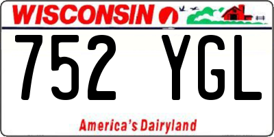 WI license plate 752YGL