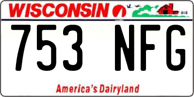 WI license plate 753NFG