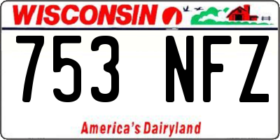 WI license plate 753NFZ