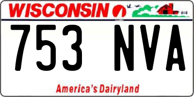 WI license plate 753NVA