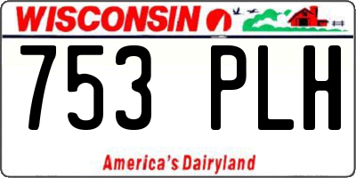 WI license plate 753PLH
