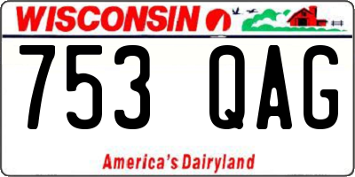 WI license plate 753QAG