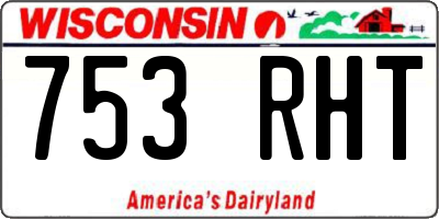 WI license plate 753RHT