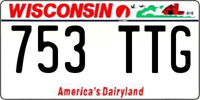 WI license plate 753TTG