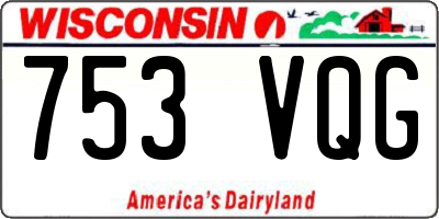 WI license plate 753VQG