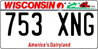 WI license plate 753XNG