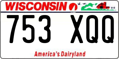 WI license plate 753XQQ