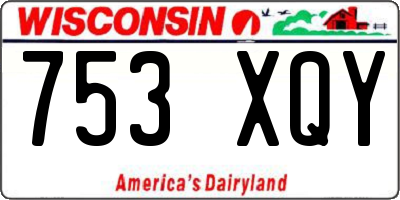 WI license plate 753XQY
