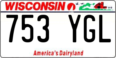 WI license plate 753YGL