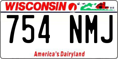 WI license plate 754NMJ