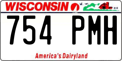 WI license plate 754PMH