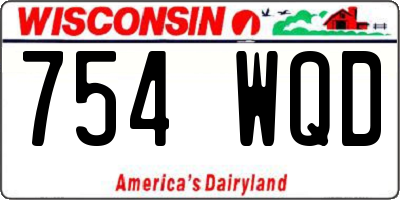 WI license plate 754WQD