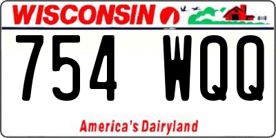 WI license plate 754WQQ