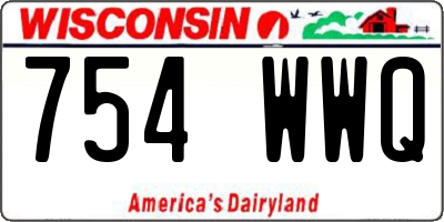 WI license plate 754WWQ