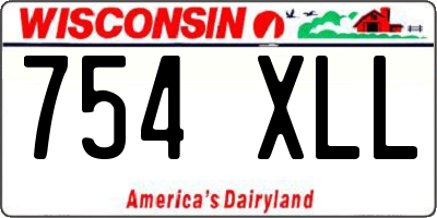 WI license plate 754XLL