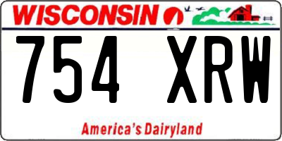 WI license plate 754XRW