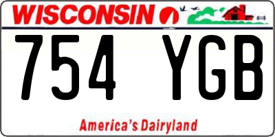 WI license plate 754YGB