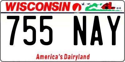 WI license plate 755NAY