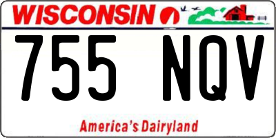 WI license plate 755NQV