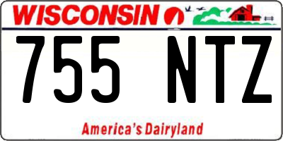 WI license plate 755NTZ