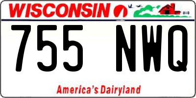 WI license plate 755NWQ