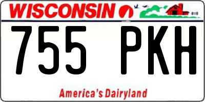 WI license plate 755PKH