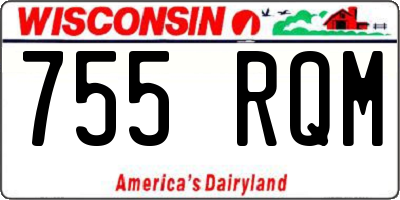 WI license plate 755RQM