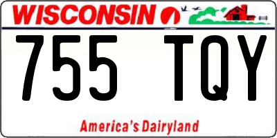 WI license plate 755TQY