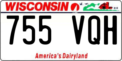 WI license plate 755VQH