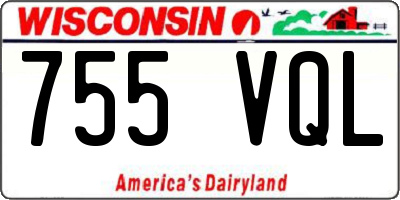 WI license plate 755VQL