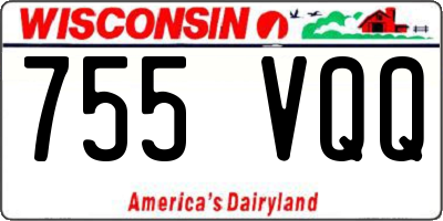 WI license plate 755VQQ