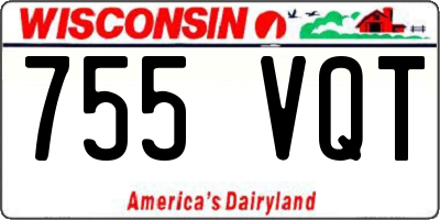 WI license plate 755VQT
