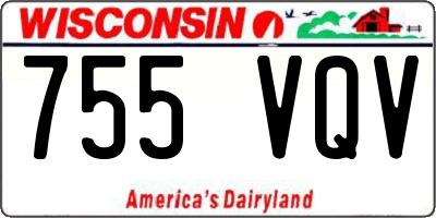 WI license plate 755VQV