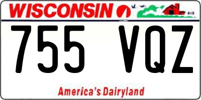 WI license plate 755VQZ