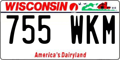WI license plate 755WKM