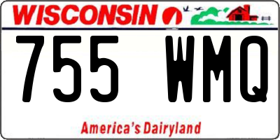WI license plate 755WMQ