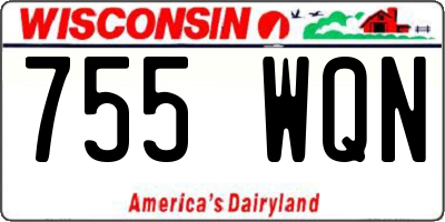 WI license plate 755WQN