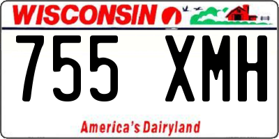 WI license plate 755XMH