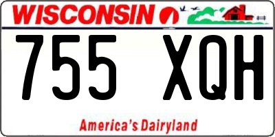 WI license plate 755XQH