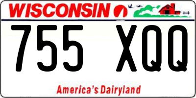 WI license plate 755XQQ