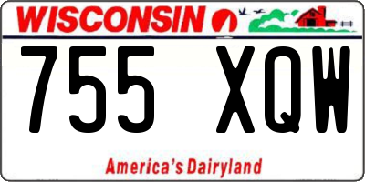 WI license plate 755XQW