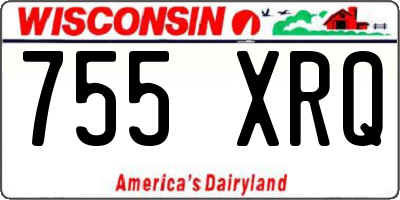 WI license plate 755XRQ