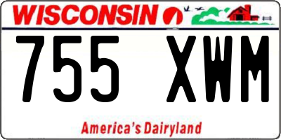 WI license plate 755XWM
