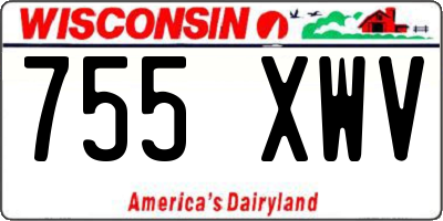 WI license plate 755XWV
