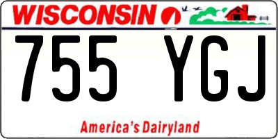 WI license plate 755YGJ