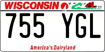 WI license plate 755YGL